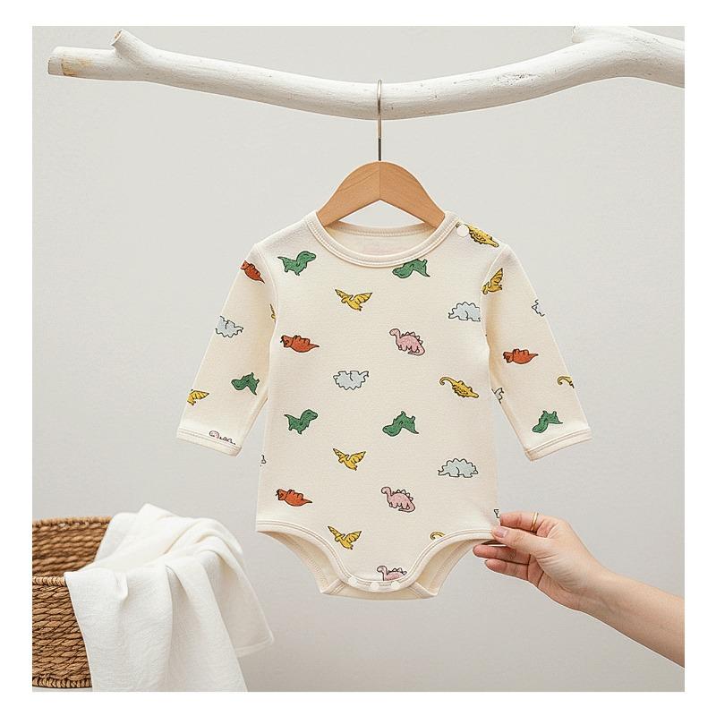 Baby Cotton Long Sleeve Cartoon Romper Infant Crawling Suit