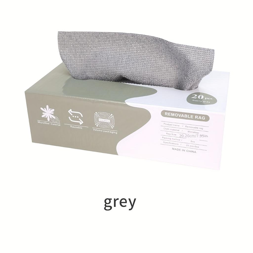 High qualityExtractable Dishcloths 20pcs/Box, Microfiber Cleaning Cloths for Dishes & Utensils Multi-Purpose Towels, Double-Sided Scrubbers, Scouring