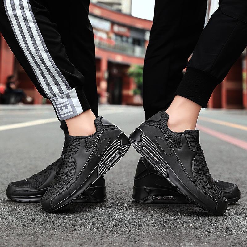 22 New Large Size Couple Mesh Lightweight Running Shoes Air Cushion Shoes Breathable Casual Sports Shoes