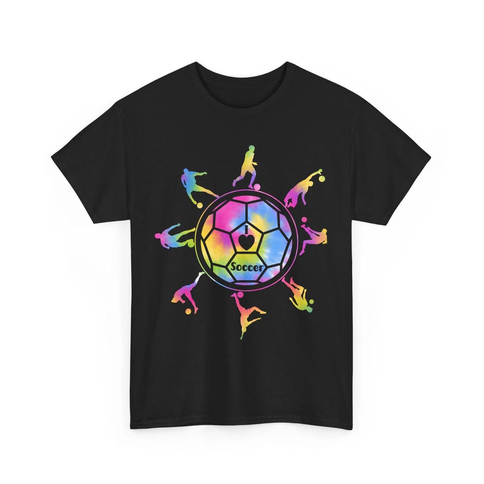 Soccer Shirt, Soccer Sports Lovers Soccer Player Tie Dye Women Men Shirt XL