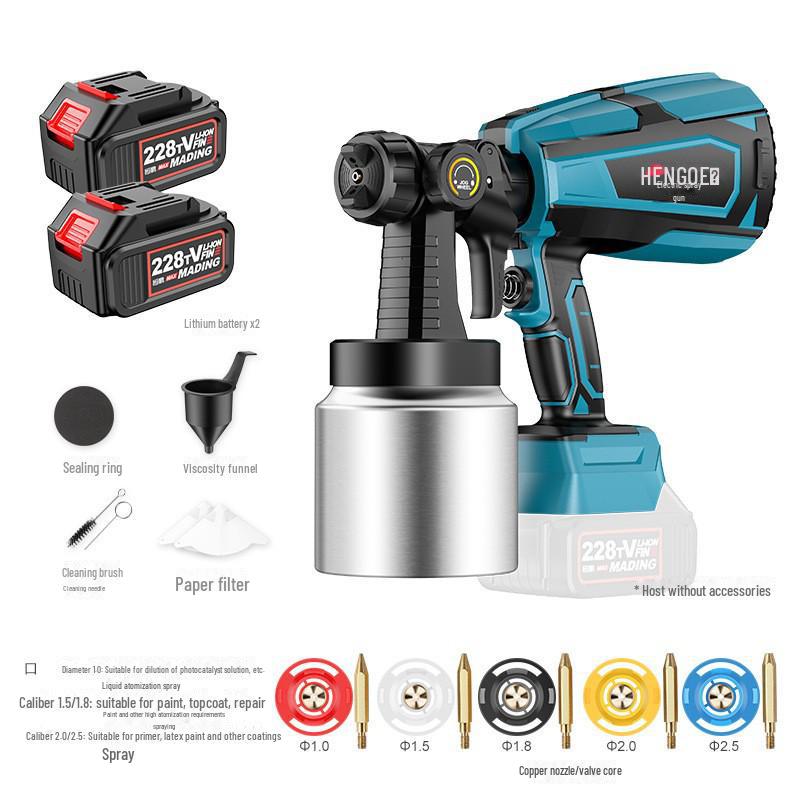 

Настраиваемый перезаряжаемый электрический краскопульт с литиевой батареей для домашнего использования Not Included