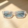 New Men Vintage Rectangle Frame Sunglasses Fashion Retro Sun Glasses Luxury Brand Design Glasses UV400 Eyewear Women Goggles