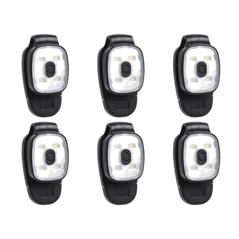 1-10PCS LED Clip Flashlight 3 Modes USB Rechargeable Clip On Cap Hat Light Night Running Safety Warning Light Portable Headlight