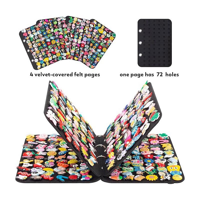 

DIY Felt Pin Brooch Display Storage Book Large-Capacity Badge Charm Organizer Metal Chest Souvenir Jewelry Earring Collection 264 holes