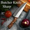 Kitchen Knife Wooden Handle Butcher Knife 4Cr13Mov Professional Kitchen Knife Boning Knife