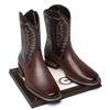 Fashion Men's Western Boots Fashion Mid-calf Cowboy Boots Retro Handmade Embroidery High-top Boots Men Casual Leather Boot Knight Botas