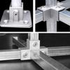 20x20mm Čtvercová trubka Třícestný 25x25mm 30x30mm Hliníková slitina Koleno Spojka Příslušenství Pevný spoj trubky