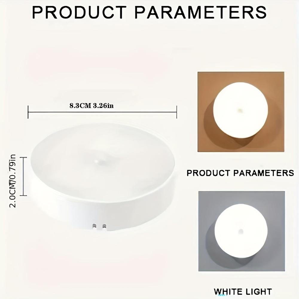 2/4pcs of Magnetic Motion-Sensing Night Lights, USB Charging, Office Lights, Closet Lights, Cabinet Lights, Wine Cabinet Light