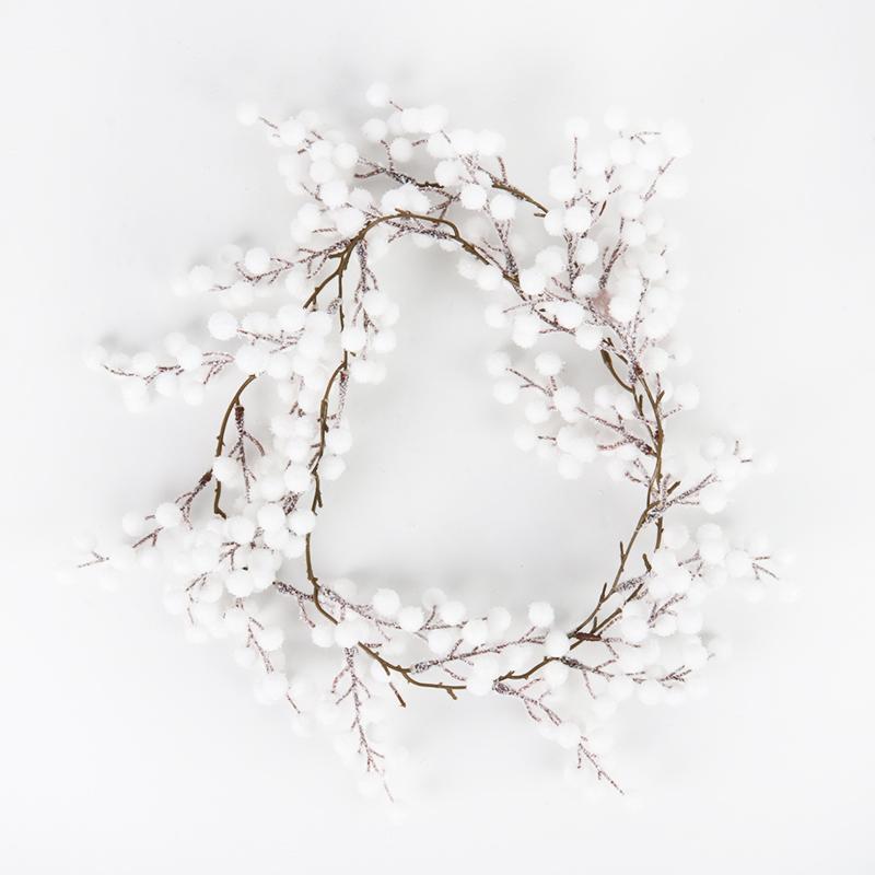 

Artificial Christmas Garland Wreaths Pine Needles Berry Cone Rattan Home Party Decoration Hanging Ornament Fireplace Wall Decor