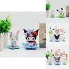 Flowers Melody Pvc Car Dashboard Decor Figurine For Kids And Teens