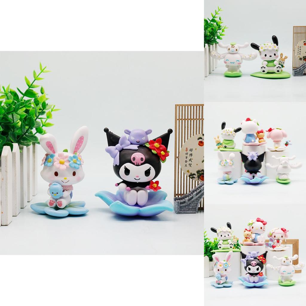 Flowers Melody Pvc Car Dashboard Decor Figurine For Kids And Teens