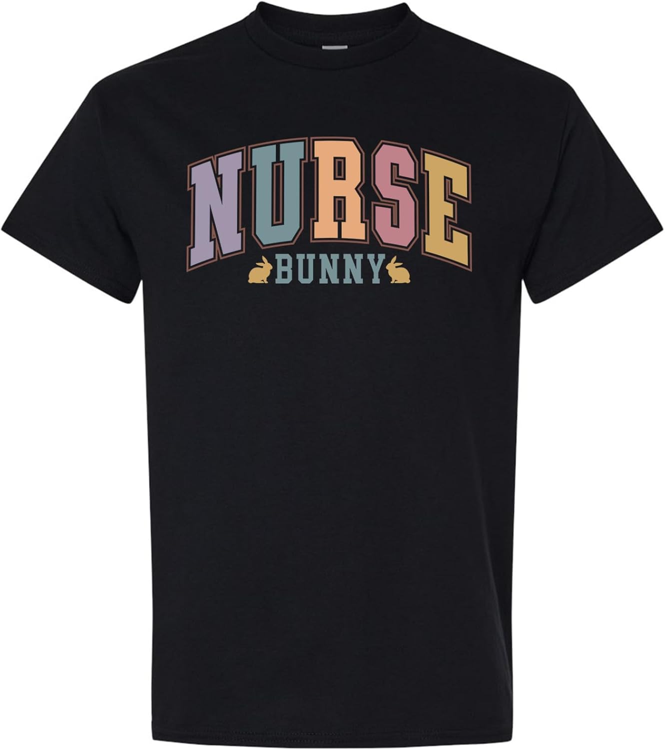 Nurse Bunny Shirt Funny Easter Tee for Nurses Cute Pastel Rabbit Graphic Spring Nurse Appreciation T-Shirt S разноцветный