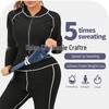 Tuta Sauna Taglie Forti da Donna Set Modellante per Yoga e Controllo Addominale