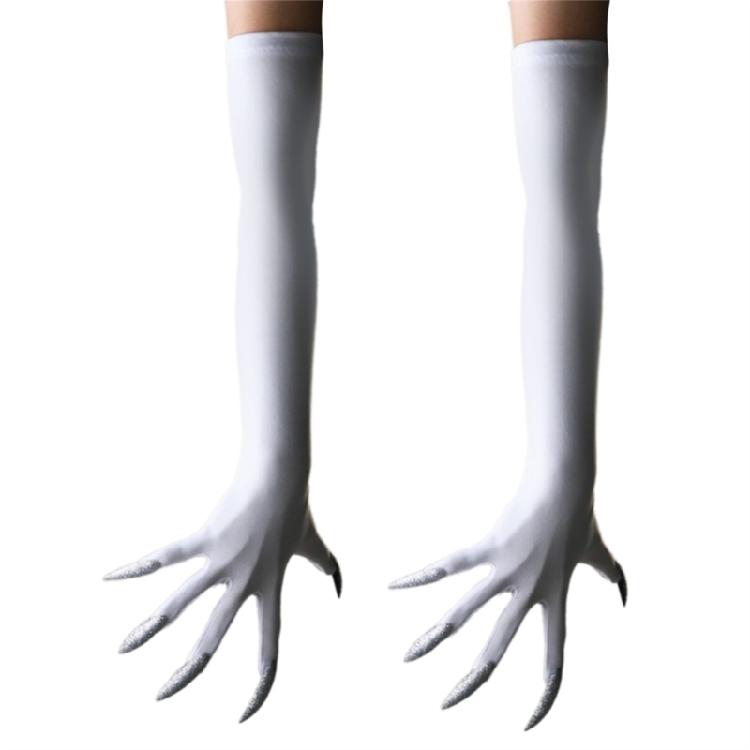 Lange Nägel Handschuhe Elastische Pfoten Armhandschuhe Für Punk Outfit Kostümpartys Abendveranstaltung Anzieh Zubehör Armschmuck
