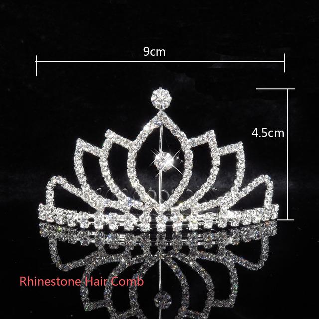 Princess Crown For Girls Party Bridal Crown Tiara Diadem Crystal Floral Wedding Bridal Hair Accessories Head Jewelry Gifts
