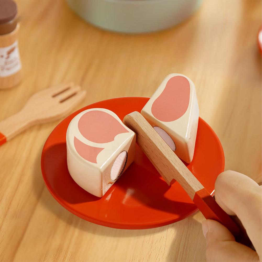 Wooden Play Kitchen Toy Set For Girls And Boys Simulated Kitchen Playset Early Education Playing House Role-playing Toy
