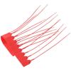 100pcs Red Tamper Seals 250mm Pull Tite Security Tags  Anti Demolition and Anti-theft