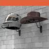 Wall Mounted Hat Helmet Gear Storage Rack For Home Organization Space Saving Iron Materials Display Holder