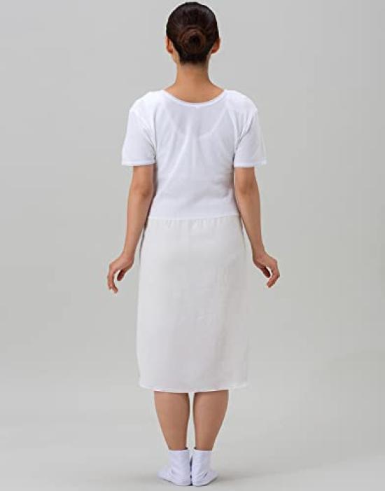 Hiromi Ichida Slip Cool Kimono Underwear Undergarment Hemless White M Size [Sanbi]