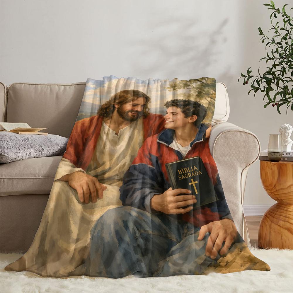 GUOYU Blanket Ssaint Carlo Acutis Throw Soft Flannel Throw Summer Blanket Lightweight Cozy Nap Blanket for Sofa Bed Travel 75x100cm (30x40inch)