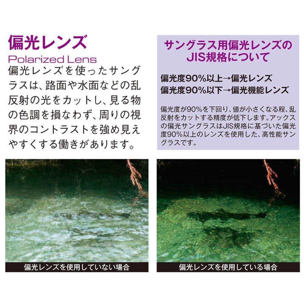 Axe Polarized Style Sports Lightweight Sunglasses, Model, Black/Shiny Black, ASP-495