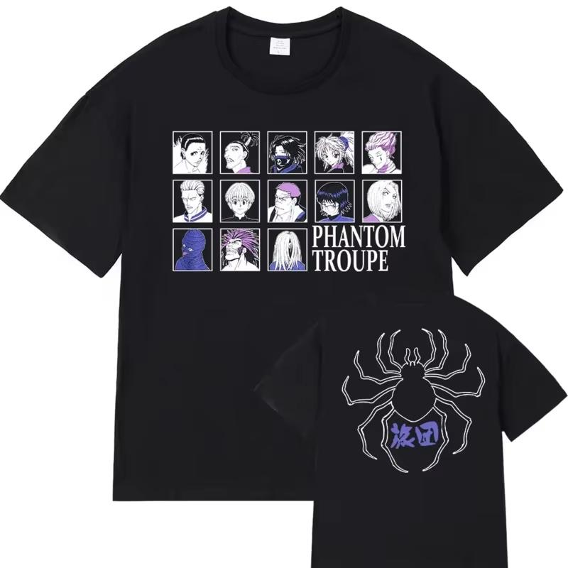 

2026 Anime Hunter x Hunter T shirt Phantom troublepe clothes hisoka Chrollo tops T shirt plus size cotton t shirt Women Unisex ins S