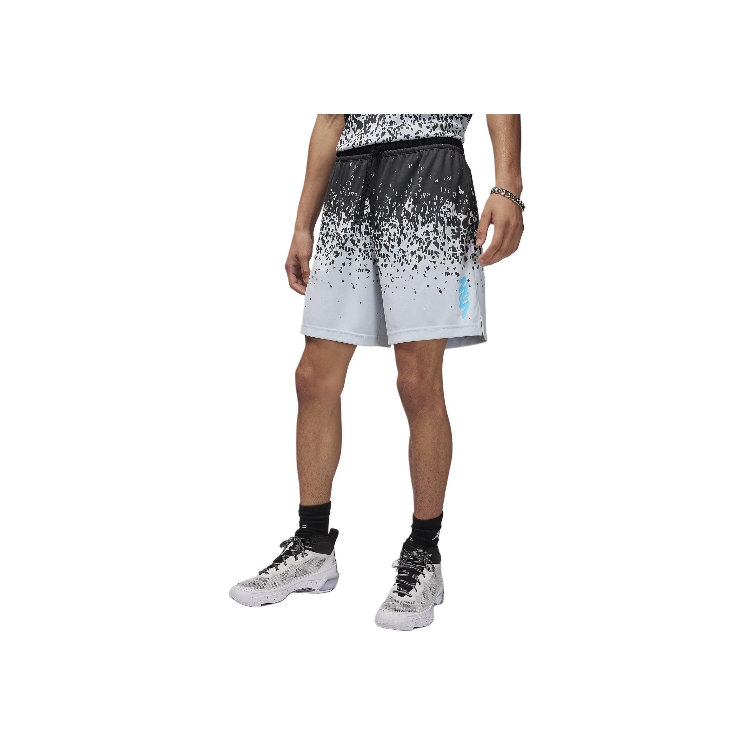 

Jordan Zion Letter Jacquard Pattern Elastic Waist Sports Shorts Men shorts Gray FN5346-010 M