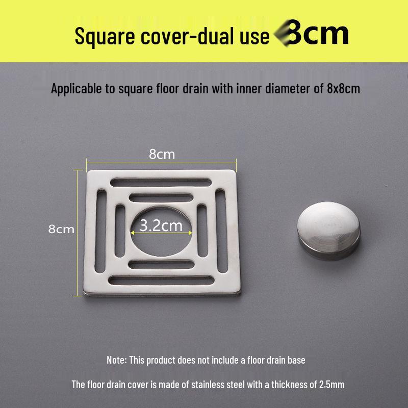 Dual-Purpose Drain Cover: Deodorant, Anti-Backflow, Overflow Protection