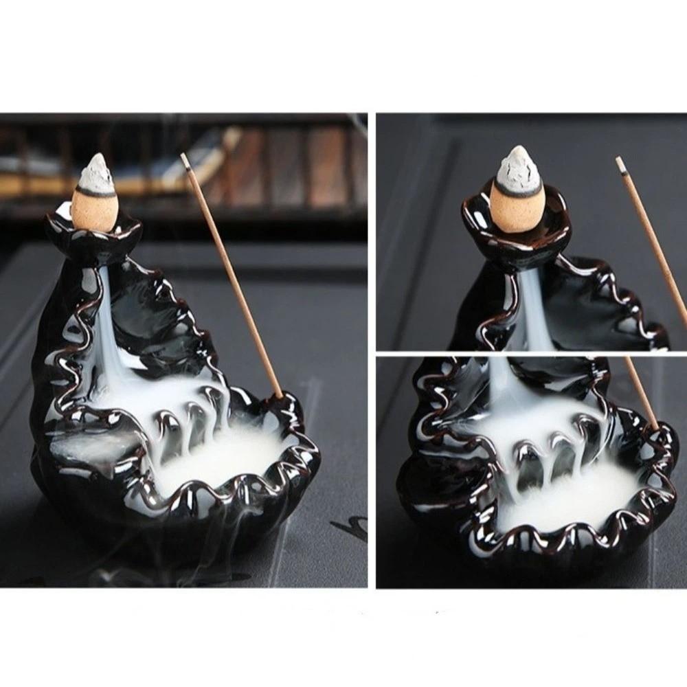 Alpine Flowing Water Backflow Incense Burner Mini Lotus Tower Burner Meditation