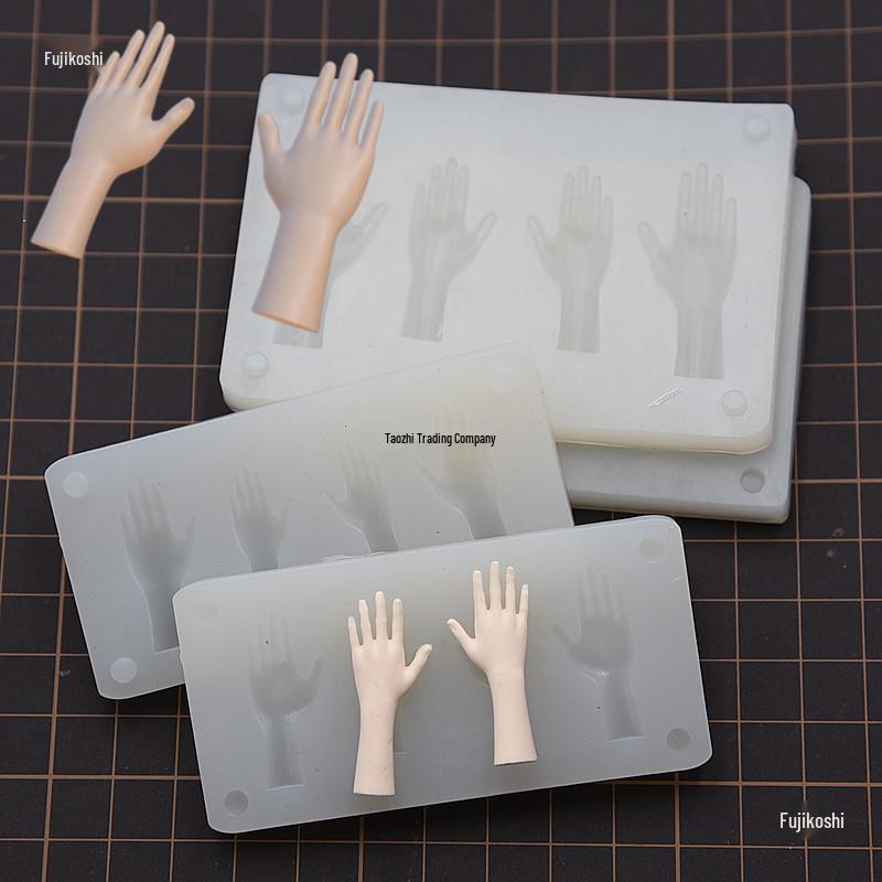 DIY Tonmodellierwerkzeuge: Proportionale Hand- und Arm-Silikonformen für Puppenfiguren