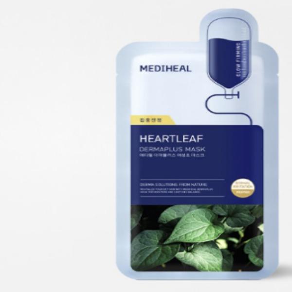 Mediheal Derma Plus Houttuynia Cordata Mask – Soothing & Skin Balance Care (10 Sheets)