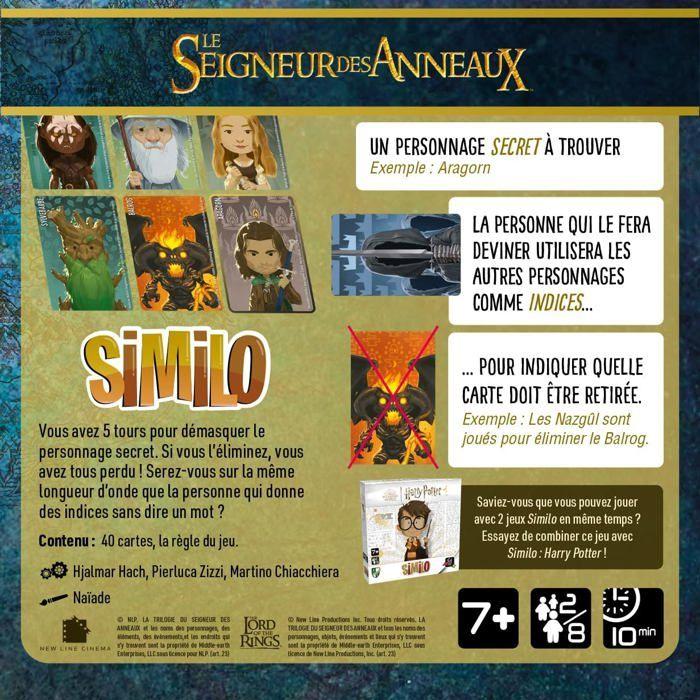 Gigamic SIMILO Le Seigneur des Anneaux ! Jeu de déduction Coopératif
