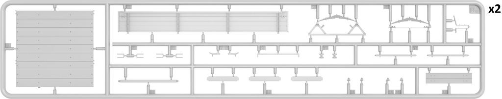 MiniArt Scale German D8511 Industrial Tractor Type 1936 with Cargo Trailer Plastic Model Kit MA38033 1/35