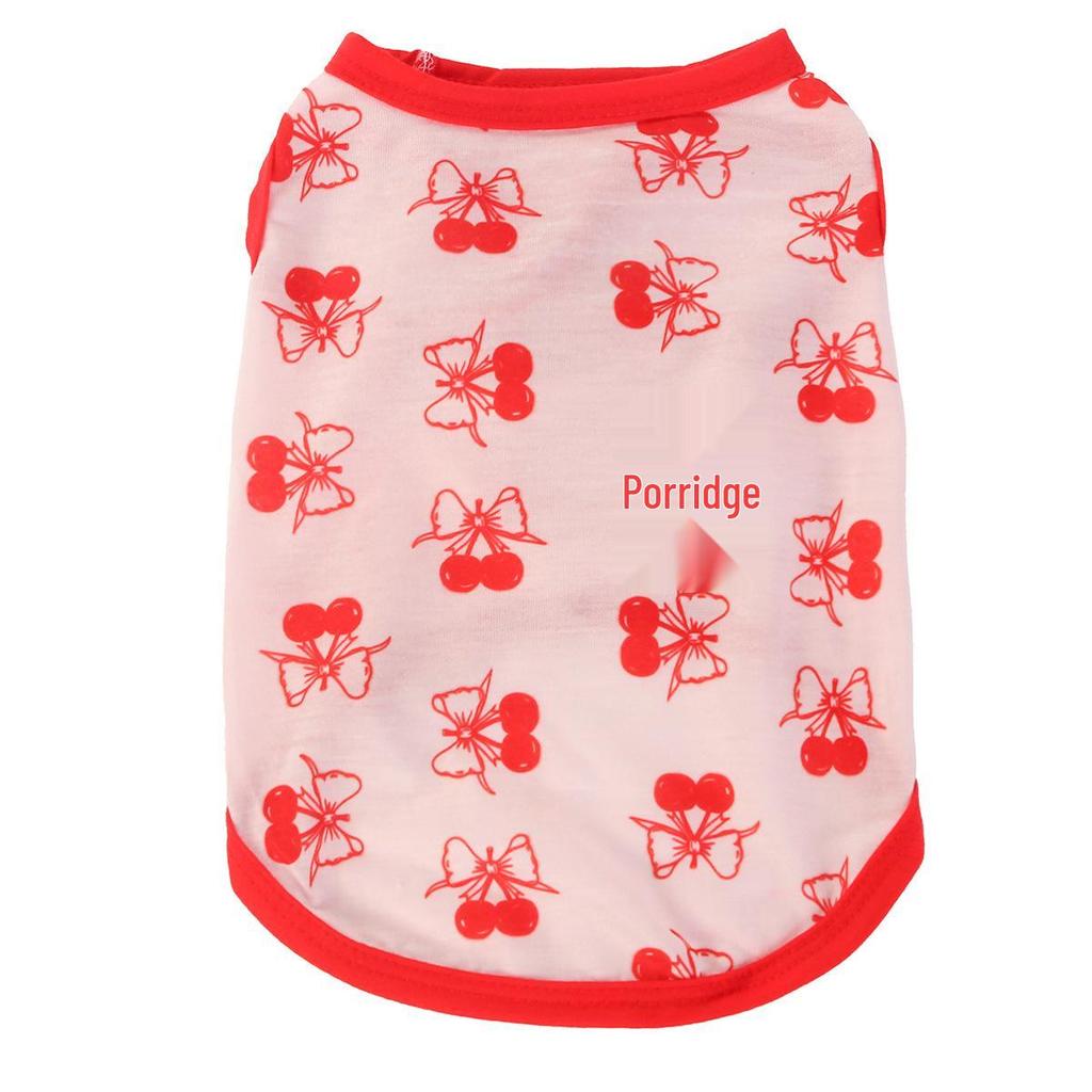 Fruit Series Dog Vest: Watermelon, Lemon, Cherry Designs
