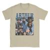 Men's T-Shirt Red Dead Redemptions 2  Vintage Pure Cotton Tee Shirt Short Sleeve Video Game  T Shirt Crewneck Tops Summer