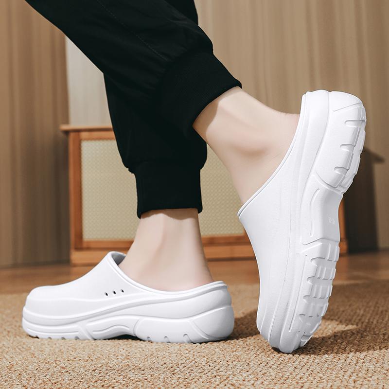 Letní pánské nové pantofle venkovní protiskluzové turistické platformové vnitřní voděodolné dámské EVA integrované kuchařské boty