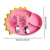 Cute Silicone Suction Table Plate Mat Bowl Tray Placemat Food Feeding Baby Kids