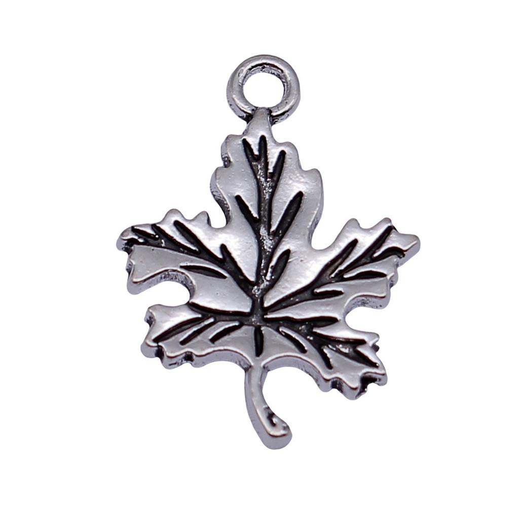 Filigree Leaf Charms Antique Alloy Pendants For Nature Inspired Jewelry
