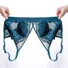 Sujetadores inalámbricos sexy para mujer Bralette de encaje ultrafino con escote en V profundo