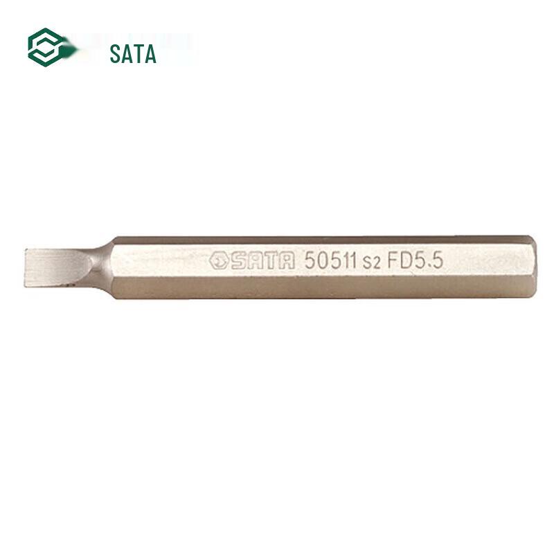 SATA 5-piece Slotted Screwdriver Bit Set 8mm
