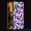 Butterfly Case for Samsung Galaxy Note 20 Ultra 10 Lite 9 8 A53 A52 A12 S22 S21 FE S20 Plus TPU Black Phone Cover Shell Animals
