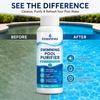 Purificador de Água de Piscina 50ml, Clarificante para Piscina, Mantenha a Água Cristalina, Cuidado para Spa ao Ar Livre no Verão