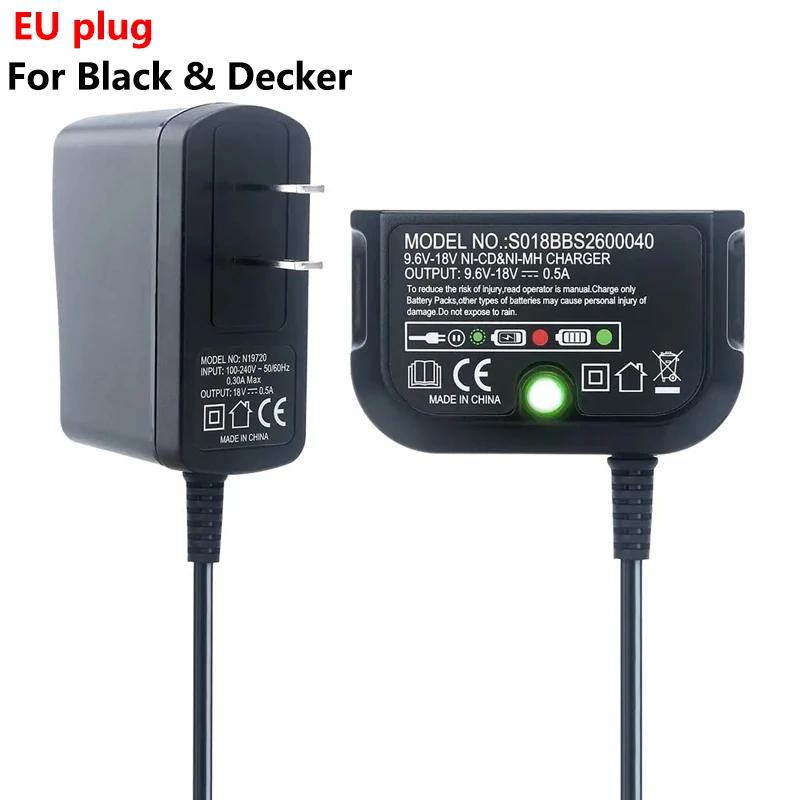 For Black & Decker Safety Charger Multiple Charging Protection For 9.6V-18V NI-CD NI-MH Battery A12-XJ A12EX A1712 FS120BX