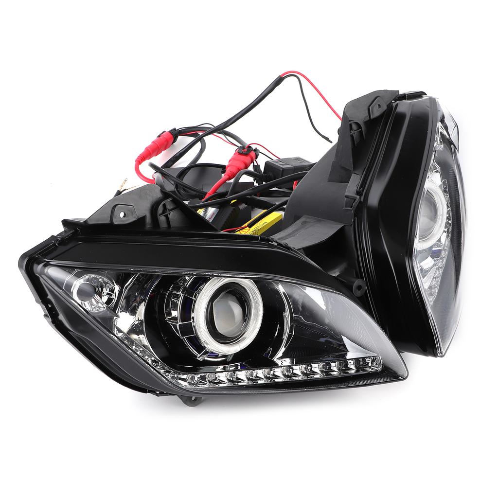 LED Headlight Assembly Bright White Angel Eyes High Low Beam Fit for R15 2012?2016