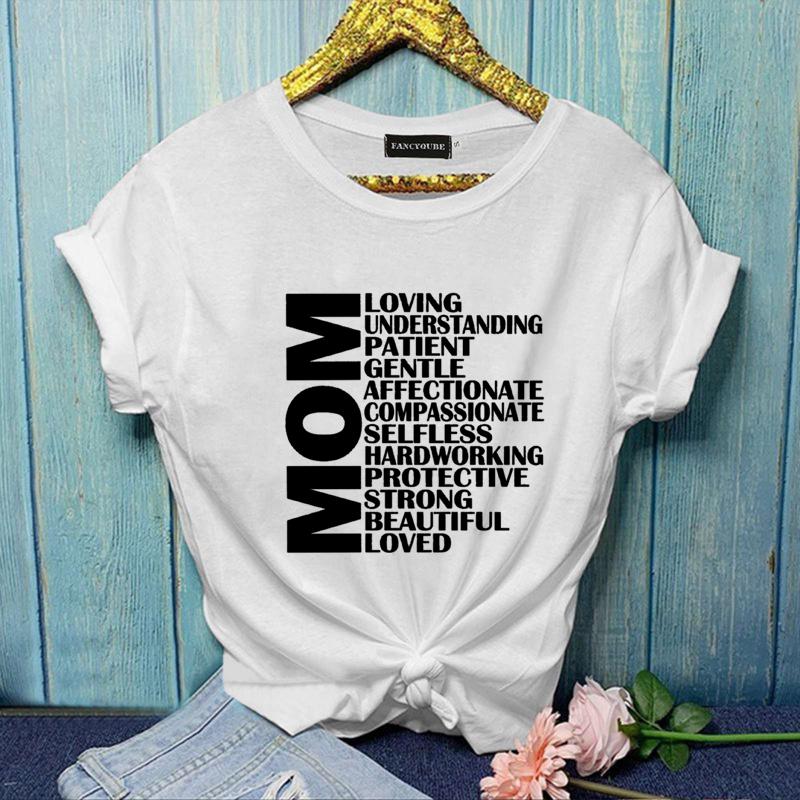 Women's Plus Size Y2K MOM T-Shirt Women's Fashion MOM Summer T-Shirt Tops