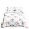 Kawaii Cat Duvet Cover Set for GirlsCute Cartoon Animal Kitten Bedding Set Lovely Romantic Theme Soft Comforter Cover Full Size