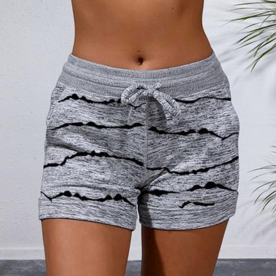 Pantaloncini da Spiaggia Estivi da Donna Casual con Coulisse Elastica Pantaloni Sportivi a Vita Media Pantaloncini da Yoga con Tasche