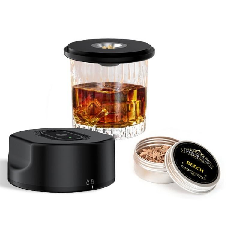 Electric Cocktail Smoker Kit With 6 Flavors Wood Chips Rechargeable No Butane Needed Birthday Christmas Bourbon Whiskey Gifts