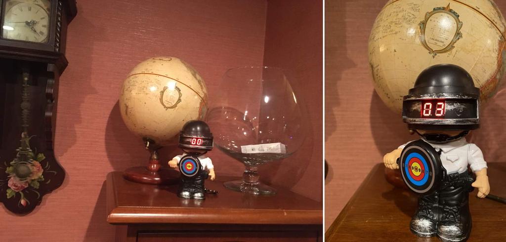 Shooting Target Robot Soldier Doll Battery Operated with Electronic Sound and Digital Counter