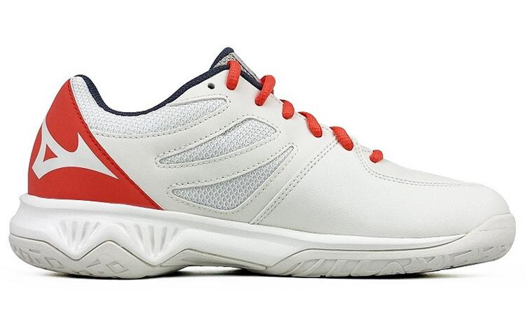 Women's Sneakers Mizuno Thunder Blade 2 Shoes 'White Red Grey' Women's
